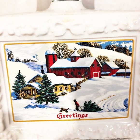 5/$25 Vintage 1973 Maria Spirits Christmas Porcelain Decanter Decoration3 - Picture 2 of 8